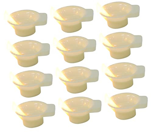 POPETPOP 12 Piezas Velas LED Flotantes Impermeables de Unidades Decoración de Bodas Fiestas Candelas sin Jardín y Piscina con Elegante y Duradero