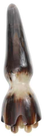 BAZEITFLOW Gesichtsmassage Schabstick Klein Aus Naturhorn 11–13cm Für Migränemassage Und Hautentspannung Mit Gua Sha Wirkung