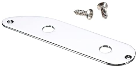Abaodam 2löcher Gitarren-steuerplatte Design Für Bassgitarren Abgewinkeltes Metallgehäuse Ersatzteil Bass Und Gitarren-zubehör Instrumenten-teile