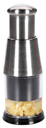 Chopper d'ail pressé | Acier inoxydable 304 Stampers à l'ail | Shredder premium, concasseur manuel, coupe-légumes léger, multifonctionnel pour les oignons, l'ail, le paprika