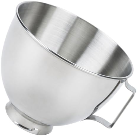 NOLITOY Bol Mélangeur Inox Avec Fond Plat Et Poignée Ergonomique Pour Robot Ménager Compatible Avec Robots De Cuisine Facile à Nettoyer Au Lave-vaisselle Remplacement Pour Pâtisserie Et