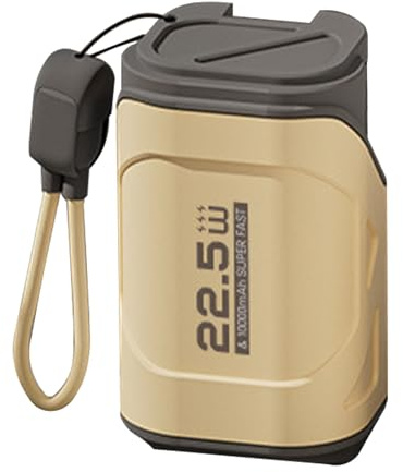 Power Bank 10000mAh Con Presa AC E Ricarica Rapida 22.5W, Caricatore Portatile Compatto Per Viaggio - Doppia Porta USB E Type C, Design Tascabile Per E IOS