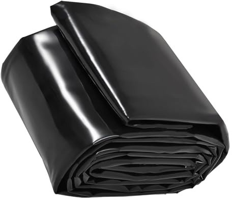 High Density Black Polyethylene Pond Liner for Fish Ponds Water Features Fountains Cascades Garden Pond Cover Underlayment for Aquatic Landscapes