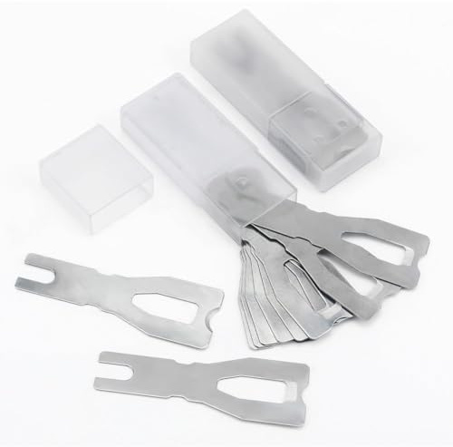 Yarryuter for Vinyl Flooring Trimming Skiving Knife 20Pcs Blades Welding Cutting Blades Set