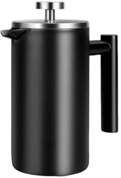 FytStycale Cafetière à Piston En Acier Inoxydable Inox 304 Cafetière à Piston avec Filtre Mat Presse Française pour Bureau