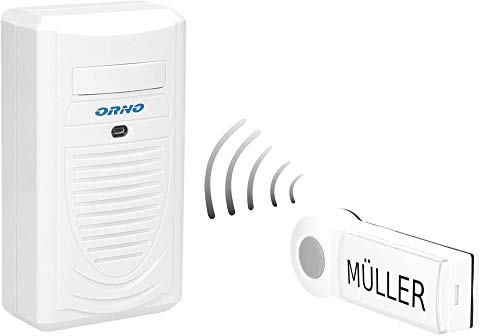 ORNO DISCO 230V Funkklingel Aussen Wasserdicht mit Reichweite 80m