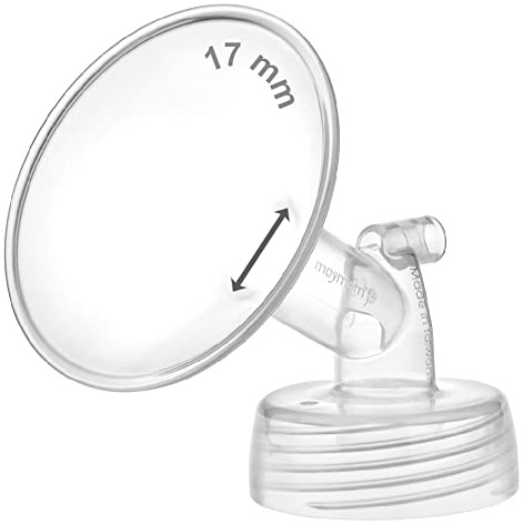 17mm Maymom Wide Neck Pump Part for Spectra S1/S2 Pumps; Incl Wide Mouth Flange; Not Original Spectra Flange; Replaces 16 mm Spectra Shield; Standard Flange