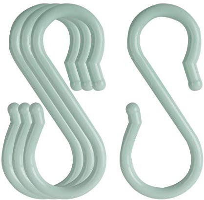 Sourcingmap - Ganchos de plástico en forma de S para colgar en la cocina, baño, armario, ollas, sartenes, utensilios, ropa, toalleros