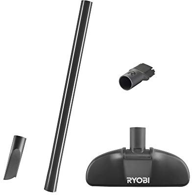 RYOBI - Kit d'accessoires pour aspirateur : 1 Extension, 1 suceur Plat, 1 Brosse et 1 Brosse Ronde pour R18HV - RAK04FC