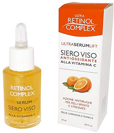 SIERO VISO ANTIOSSIDANTE ALLA VITAMINA C 30ML RETINOL COMPLEX