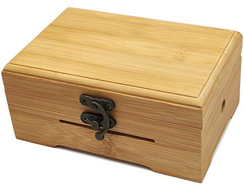 Empty Box for 30 Notes Hand Crank Music Movement (Bamboo)