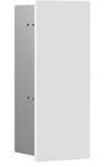 EMCO ASIS PURE Unterputz Bad Schrank für Klobürste, Hochschrank & Badezimmerschrank mit Toilettenpapierhalter und Fach Weiß matt 43,5 cm Unterputz Türanschlag links Keine Papierführung