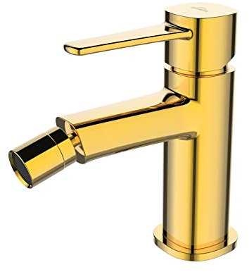 Latón Dorado Bidé Grifo Baño Palanca Única Pie Moderno Válvula Mezcladora