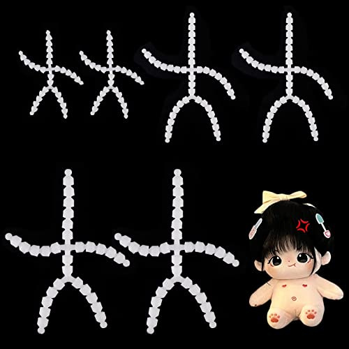 PandaHall 6 Stück Körpergelenk Skelett 3 Größen Figur Bewegliches Skelett Kunststoff Gelenk Jeton Kugelpfanne Teddybär Verbinder Weiche Gliedmaßen Und Kopfgelenke Für Teddybären Basteln