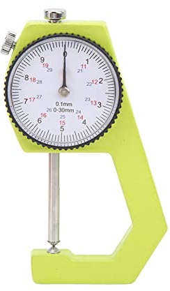 Medidor de Espesor Ultrasónico Digital Resolución de 0,1 Mm Rango de Medición de 0 a 30 Mm Medidor de Espesor de Placa de Dial Portátil Cabeza de Cono