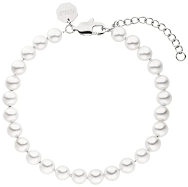 Purelei® Diligence Armband (Silber), Wasserfestes Perlenarmband für Männer und Damen, Elegantes Unisex-Armband aus Edelstahl, Geschenke für Herren und Damen,18-22 cm Länge verstellbar