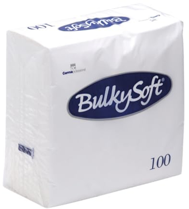 Lot de 2000 Serviette papier blanche 38 x 38, Serviettes papier jetables 2 plis très Solides et Douces, Serviettes pour Bar, Snack et Glacerie, Serviette blanche jetable (2000, 38 x 38)