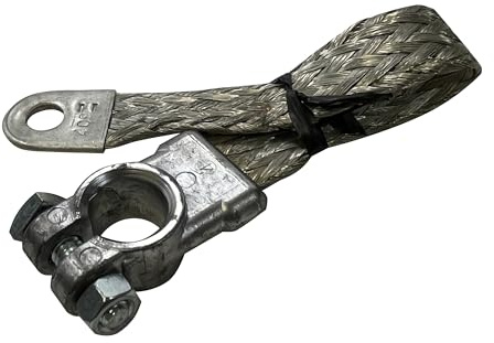 Sherco-Auto 24 Inch 2 Gauge Top Post Terminal Conductor Braided Ground Strap - Made in USA
