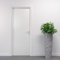 Porte Italiane, Porta Interna a Battente in Laminato High Density, Telaio in Legno e Coprifili Waterproof, con Serratura e Maniglia Hoppe Silver, 70x210 cm con Apertura SX, Colore Bianco