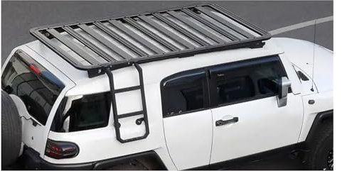 Dachträger Dachträger Passend Für Toyota FJ Für Cruiser 2007 2008 2009 2010 2011 2012–2020, Dachträger, Schiene, Gepäck, Querträger, Boxen, Leiter, Trittleiter Dachgepäckträger (Farbe : Ladder Boxes