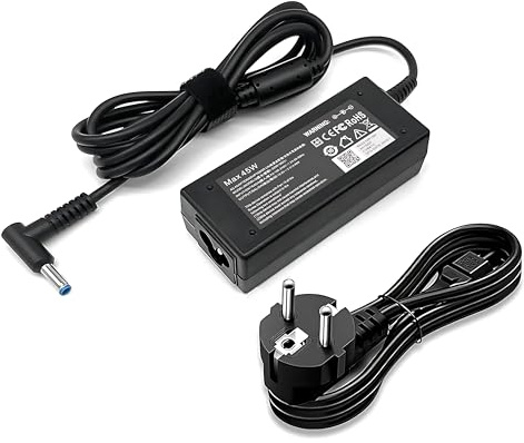 HP Ladekabel Laptop Ladegerät Ersatz 45W 19.5V 2.31A Netzteil Blaue Spitze,für Pavilion x360 11 13 15 Elitebook Probook430 440 450 455 250 G3 G4 G5 G6,15Notebook Stream11 13 14 HP Laptop Ladekabel