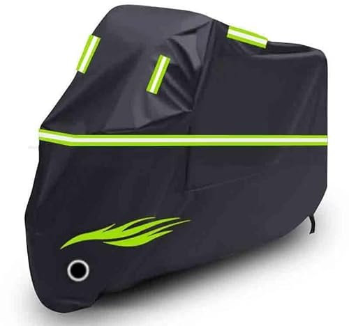 Funda para Moto compatibles con Harley 1200 Custom 1996-2016 ，Funda Moto Exterior con Tiras Reflectantes(Black)