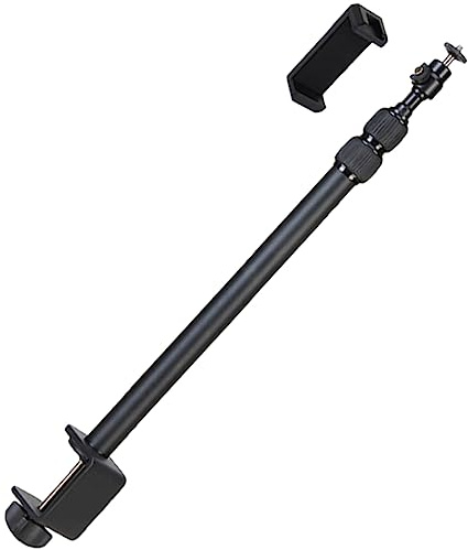 Veemoon Support De Caméra De Bureau Réglable Montage De Table pour Webcam Trépied Compatible avec Dsrl Et Anneaux Lumineux Hauteur Ajustable