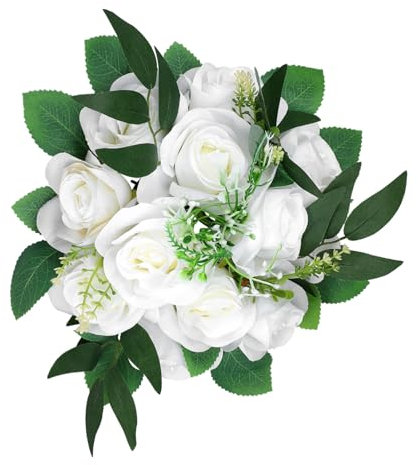 RORPOIR Künstlicher Rosenblumenball Realistisches Blumenarrangement Für Hochzeiten Partys Und Tischdekoration Langlebig Und Farbecht Für Festliche Anlässe Und Heimdekoration
