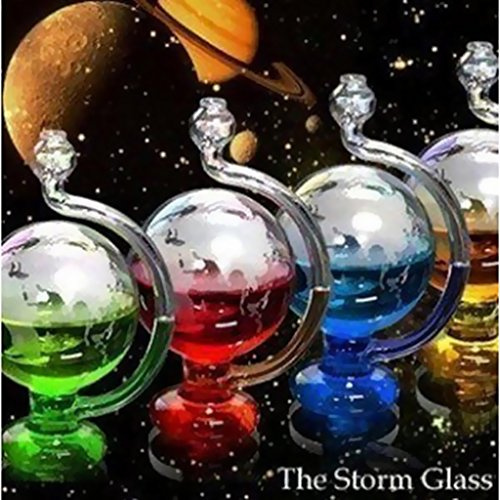 OUOULAJY Creative Glass Weather Forecast Predictor Bottle Barometer & Green Pigment