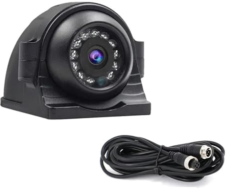 Telecamera laterale AHD 1920 * 1080P 12V compatibile con monitoraggio di autobus, camion, veicoli, visione notturna a infrarossi, telecamera di sorveglianza for auto(Camera Add 5M)
