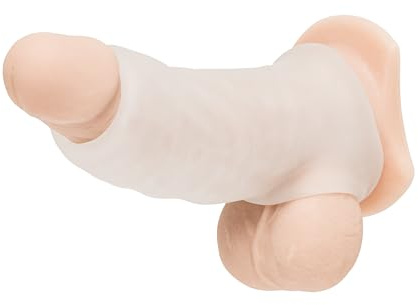 Lovehoney Mega Mighty Penis Sleeve with Ball Loop | Realistic Male Adult Sex Toy | Stretchy Cock Sleeve for Pleasure | Adult Sex Toy for Men | Girth Enhancement & Open Ended for Penis Head Stimulation