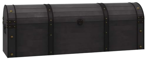 vidaXL Aufbewahrungstruhe Massivholz Vintage-Stil 120x30x40 cm