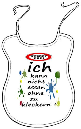 Kleckerlatz Scherz-Latz für Erwachsene ich kann nicht essen, ohne zu kleckern Baby-Lätzchen