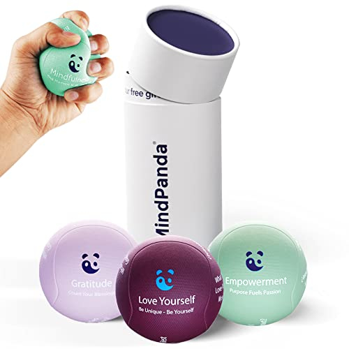 MindPanda Geist & Körper Gel-Stressball für Erwachsene – Handtherapie Anti Stress Bälle Quetschbälle mit drei Dichten – Angst und Stressabbau – Griffstärkender Handtrainer, Fingertrainer
