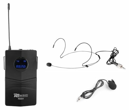 Power Dynamics PD504BP Transmisor de petaca UHF para Serie PD504