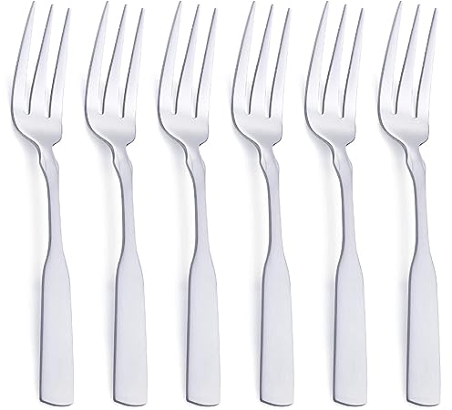 FULLYWARE Lot de 6 fourchettes à 3 dents en acier inoxydable 19,3 cm