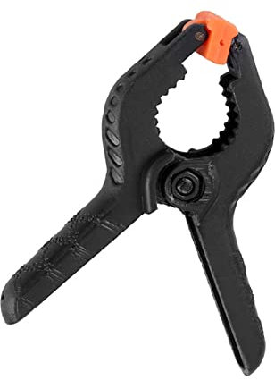 10 Stück 5.Kunststoff-Federklemmen,1 cm Typ A, schwarz, multifunktionale Federklemme, Hintergrund-Clips, Klemmen für Hintergrundständer, Fotografie, Heimwerker, Federklemme Federspanner aus Kunst