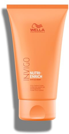 Wella Professionals Invigo Nutri-Enrich Frizz Control Cream with Goji Berry | For Dry or Stressed Hair | Deep Nourishment, Smoothness & Anti-Frizz Styling Cream | 5.07 oz