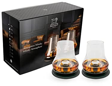 2 sets de dégustation Whisky avec socles rafraichissants basalte en coffret cadeau