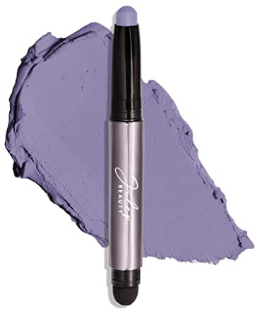 Julep Crème-to-Powder Eyeshadow Stick (Periwinkle Matte) - Long-Lasting, Waterproof, Blendable, Crease-Proof Eye Shadow Stick with Built-In Smudger