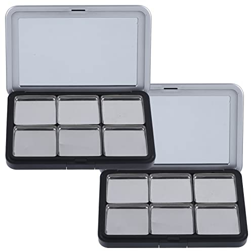 FRCOLOR 2sets Palette Ombretto Vuota Ricaricabile Da Contenitori Pratici Per Ombretti Resistente e Leggero Per Viaggi e Makeup Personalizzato