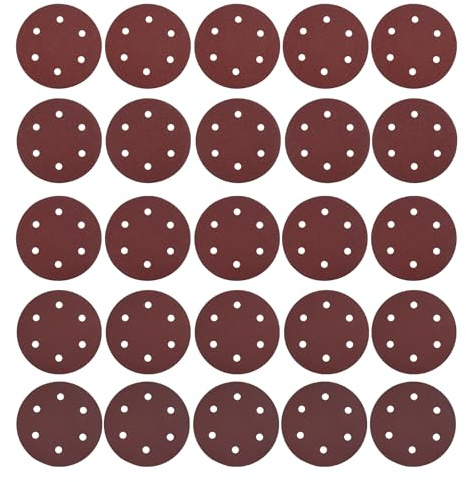 Sanding Discs, Weytoll 25PCS 9 Inch 6 Hole Hook and Loop Adhesive Sanding Discs Sandpaper for Drywall Sander 40 60 80 180 240 Grits