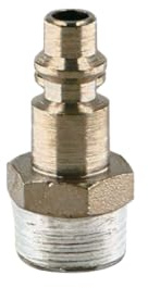 AIROUTIL Raccord Rapide Air Comprimé 1/4 Mâle – Embout Compresseur ISO 6150-B – Passage 6mm – Filetage Mâle BSPP – Tuyau Pneumatique Atelier