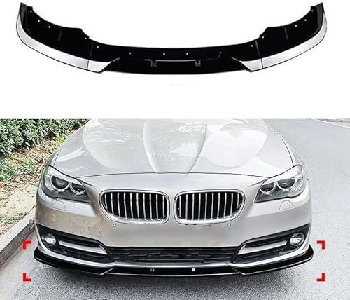 CWMLB Auto Frontlippe Frontspoiler für BMW 5er F10 F11 LCI 2015–2017,Auto Frontspoiler Frontstoßstange Lippe Spoiler Auto Frontlippe Spoiler Lip Splitter Diffusor