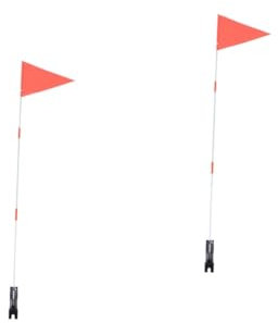 BCOATH 2 Sets Gut Sichtbare Fahnenmasten Kindersicherheitsfahnen Für Fahrräder Starke Wind- Und Schlagfeste Fahnen Für Kinderfahrräder Zufällige Farben