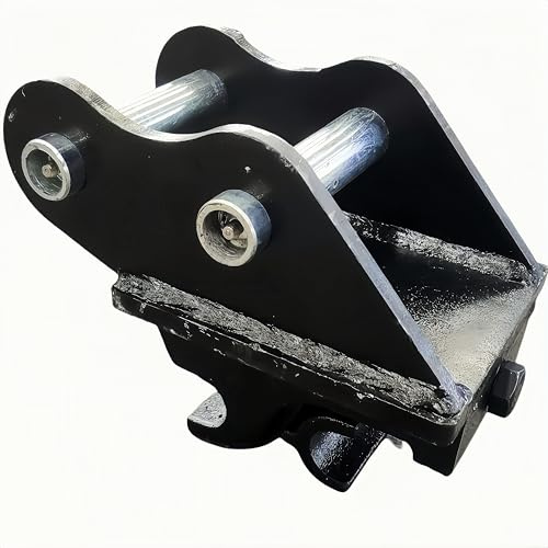 ADVOK Attache d'attelage rapide pour mini pelleteuses, 0,6-1,5T, 90 mm, diamètre du trou 25 mm