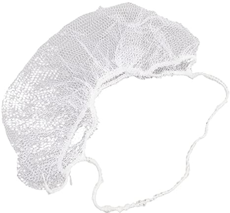 Duimimi 100 Stück Einweg-Bartnetze, elastisches Nylon, atmungsaktives Latex, Bartschutz, Haarnetz für Gastronomie, Gesundheitswesen, Restaurants, Männer, Schutz
