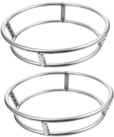 ZUNOXAZ Rejilla para Ollas para Wok de Acero Inoxidable Soporte Estable y Ligero 2 Piezas Adecuado para Camping y Actividades al Aire Libre