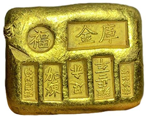 Antike Messinggold -Bargot, dekoratives Barren, Bronze, Metallic