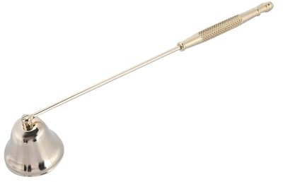 Locadence Kerzenlöscher, glockenförmiger Kerzenlöscher aus Edelstahl, Dochtschneider-Abdeckung, Handwerkzeug (Gold)